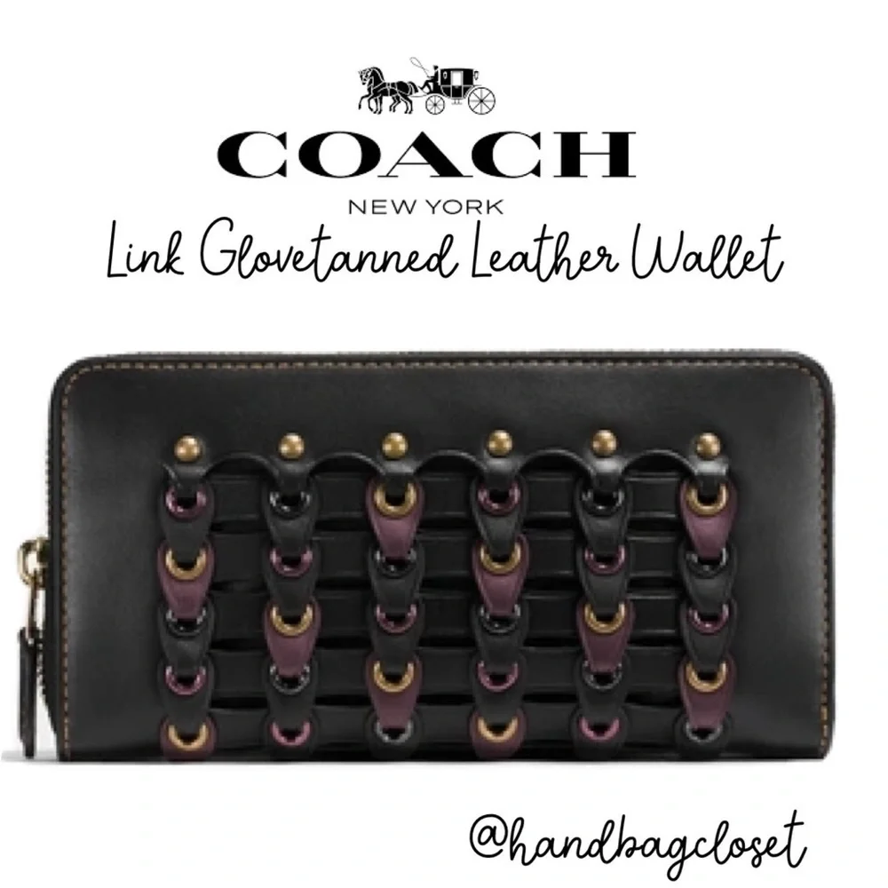 Coach Glovetanned Link 1941 Leather Wallet Rare